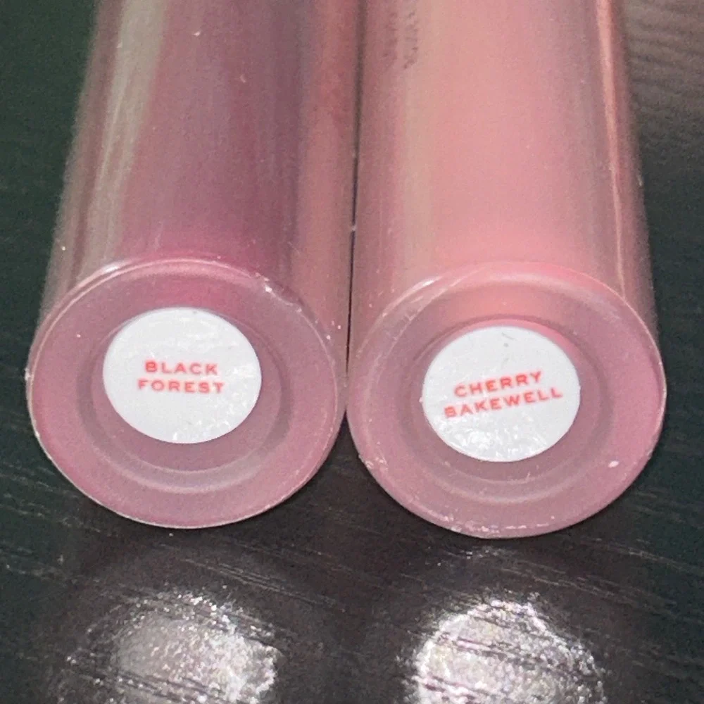 Revolution Vinyl Cherry Lip Gloss Black Forest Cherry Bakewell Duo Set